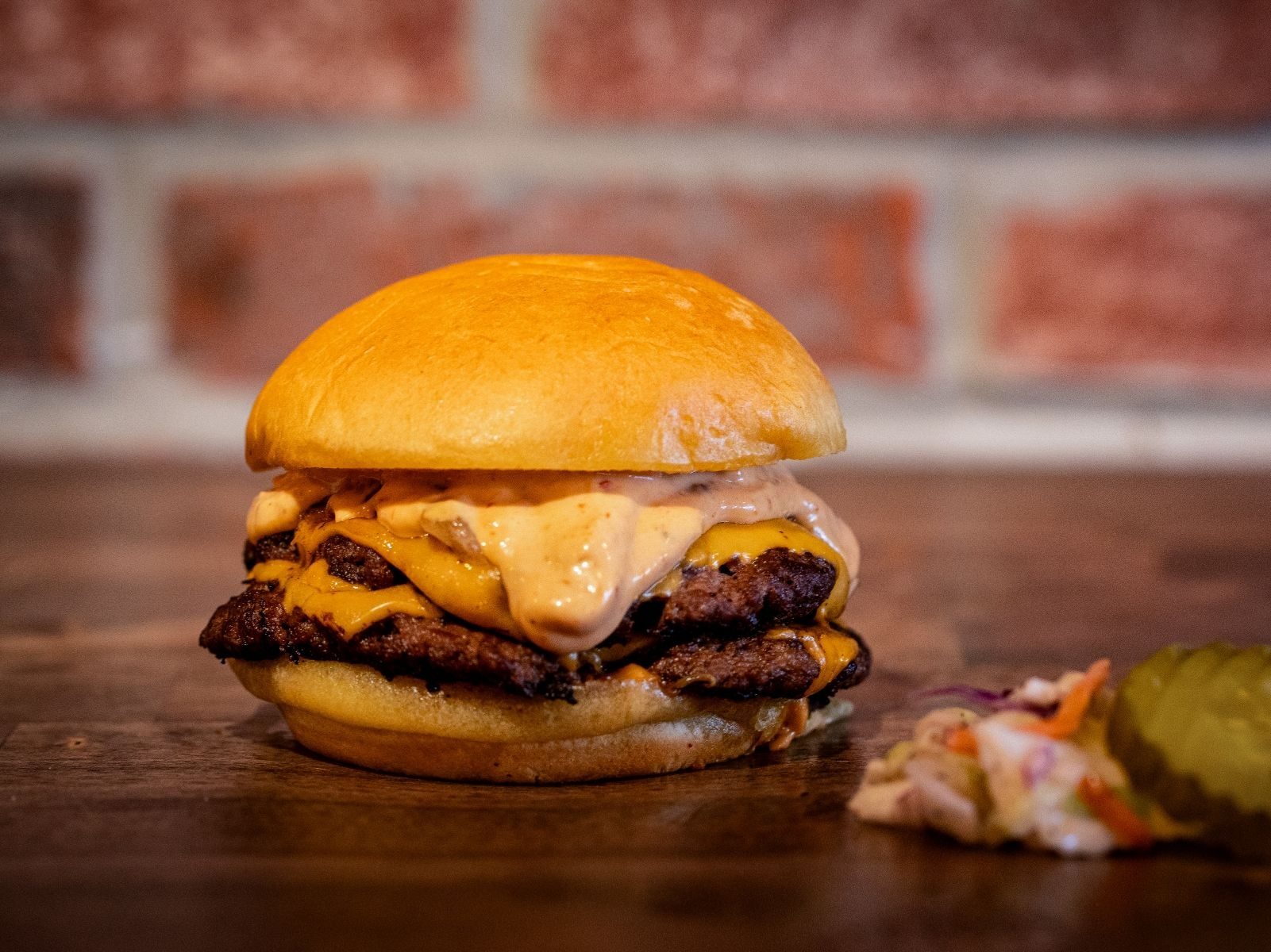 Signature Wagyu Smash Burger.