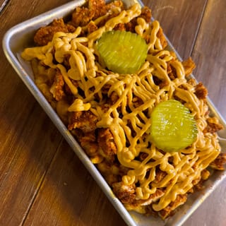 Flamin Loaded Mac and Cheese with 2 Tenders